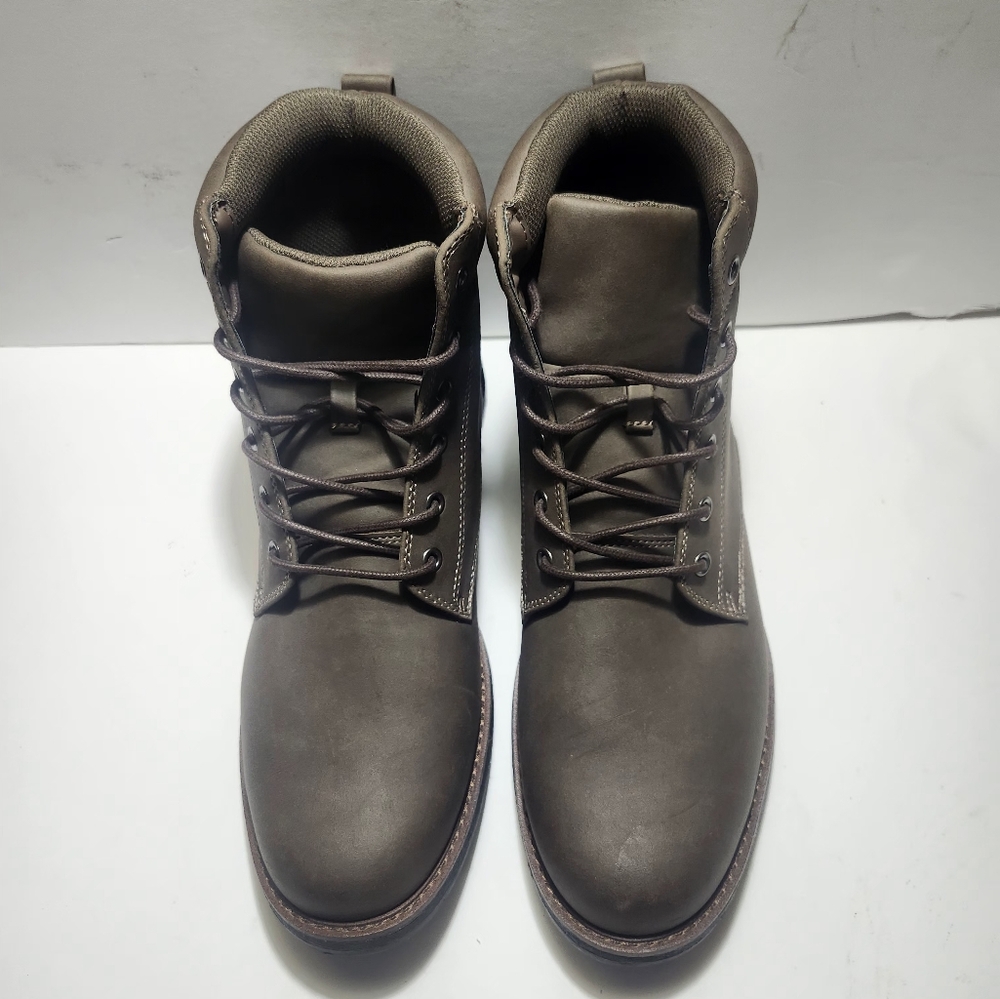 Goodfellow&Co Men's Brown Lace-Up Military Style Combat Boots.